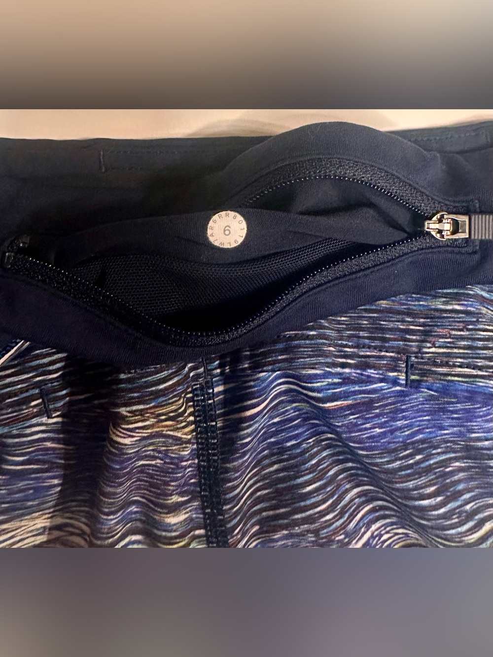 lululemon Speed Up Low Rise Lined Shorts 2.5” Interconnect Blue Multi Size 6 - Picture 6 of 12